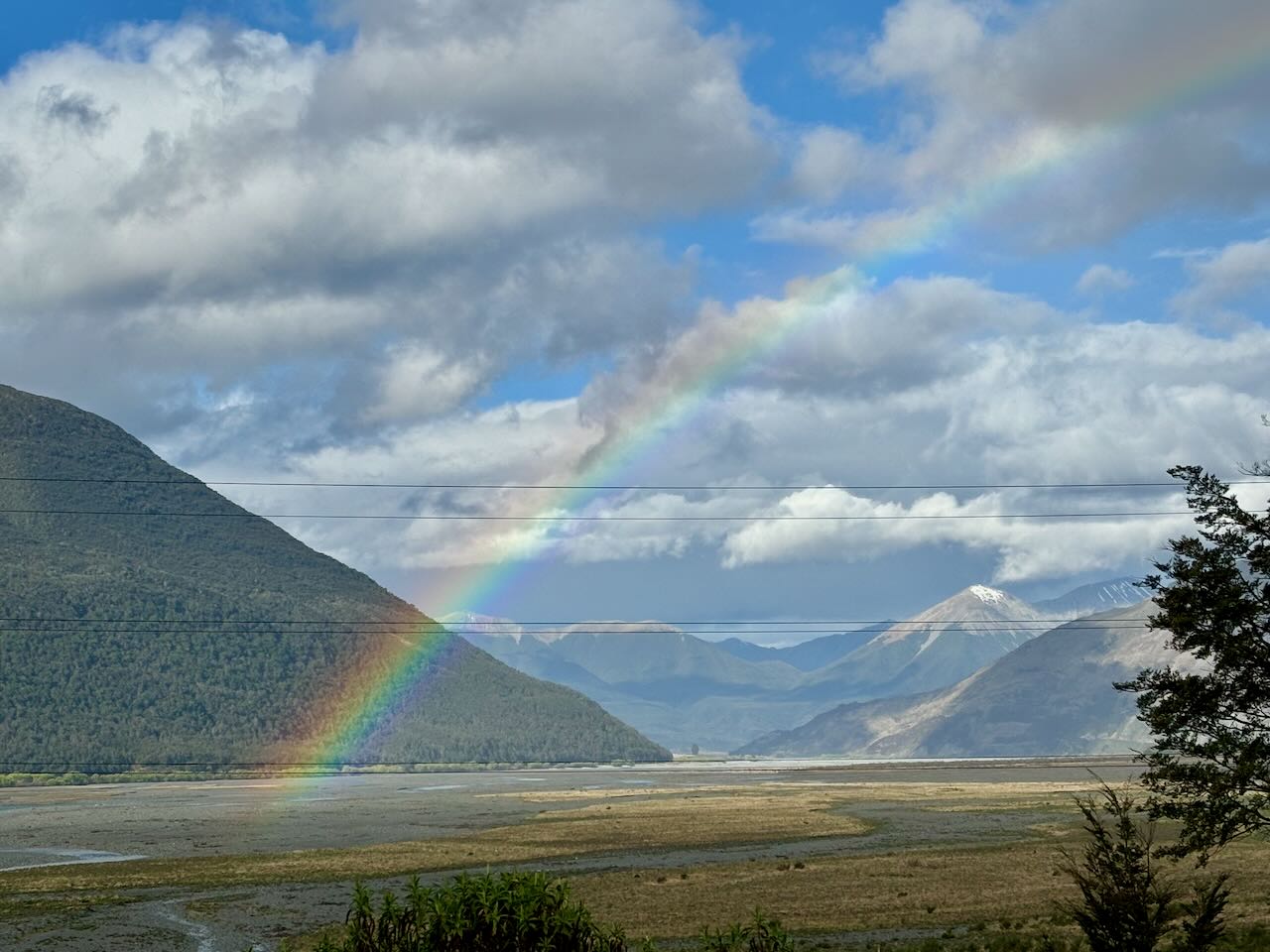 Rainbow in Southern Alps