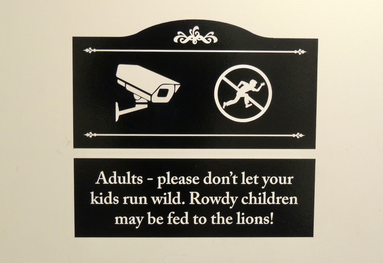 Rowdy Children Sign