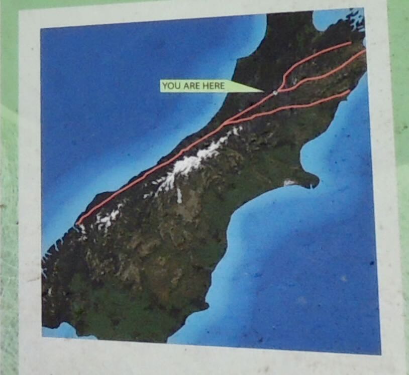 South Island Fault Lines Map