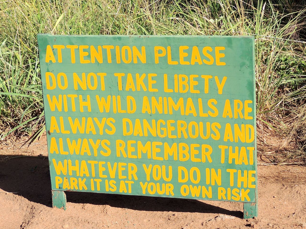 Tarangire National Park Sign