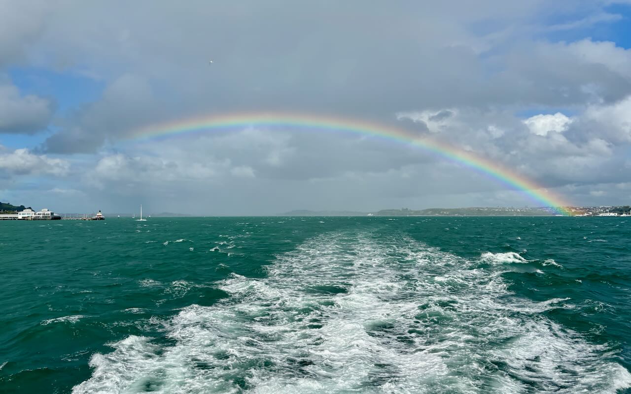 Rainbow Seen from Tiritiri Ferry